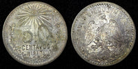 Mexico ESTADOS UNIDOS MEXICANOS Silver 1917 50 Centavos XF Toned KM# 445(27 173)