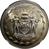 BELIZE 1974 FM $1.00 Dollar Scarlet Macaw NGC MS65 MATTE 1st Year  KM# 43 (029)