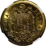 Spain Francisco Franco 1966 (74) 1 Peseta  NGC MS64 KM# 796 (003)