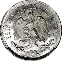Mexico ESTADOS UNIDOS Silver 1944 M 50 Centavos NGC MS66 GEM BU KM# 447 (039)