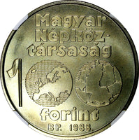 HUNGARY 1988 BP 100 Forint NGC MS67 Europe Football Championship KM# 665 (40)