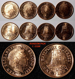 Jersey Elizabeth II 1998 1 Penny Le Hocq Tower BU KM# 103 RANDOM PICK (1 C)