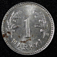 FINLAND Iron 1949 H 1 Markka  aUNC KM# 30b (27 183)