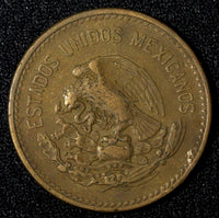 Mexico ESTADOS UNIDOS MEXICANOS Bronze 1951 Mo 20 Centavos SCARCE DATE KM#439(4)