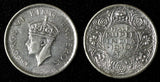 India-British George VI Silver 1940 (B) 1/2 Rupee Bombay KM# 550a (27 569)