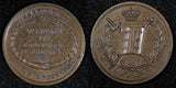 NETHERLANDS WILLEM III Bronze I 1849 Medal Coronation of Willem III 23mm (175)