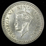 India-British George VI Silver 1942 (B) Rupee Mint Luster KM# 556  (27 321)