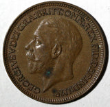 Great Britain George V Bronze 1931 Farthing  KM# 825 (28 208)