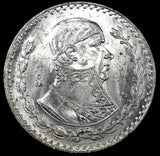 Mexico ESTADOS UNIDOS MEXICANOS Silver 1961 Peso Jose Morelos UNC KM# 459 (724)