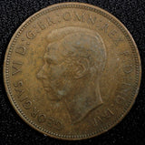 Great Britain George VI Bronze 1937 1 Penny KM# 845 (24 219)