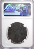 RUSSIA Catherine I Copper 1727 HD 5 Kopecks Moscow NGC XF DETAILS KM# 170 (6)