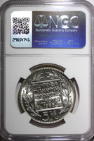 SWEDEN Silver 1966 U 5 Kronor NGC MS64 Constitution Reform 1 YEAR KM# 839 (046)