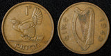 Ireland Republic Bronze 1949 1 Penny hen with chicks KM# 11 (28 856)