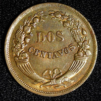 Peru Copper 1946 2 Centavos UNC KM# 212.2 (28 274)