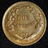 Peru Copper 1946 2 Centavos UNC KM# 212.2 (28 274)