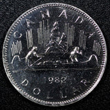 CANADA Elizabeth II PROOF LIKE Nickel 1982 $1.00 Dollar PL KM# 120.1 (26 625)