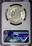 Mexico ESTADOS UNIDOS MEXICANOS Silver 1933 M Peso NGC MS65 GEM BU KM# 455 (019)
