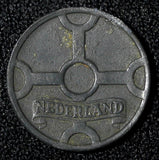 Netherlands German Occupation Zinc 1942 1 Cent WWII ISSUE KM# 170  (27 956)