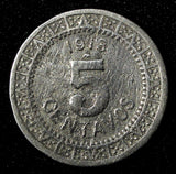 Mexico ESTADOS UNIDOS MEXICANOS Nickel 1913 M 5 Centavos KM# 421 (27 438)