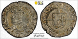 Germany BESANCON Charles V Silver 1550 1/2 Carolus PCGS MS62 TOP GRADED MB# 23