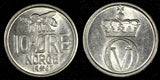 Norway Olav V 1967 10 Øre Large letters KM# 411 (27 393)