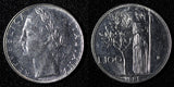 Italy Stainless Steel 1985 R 100 Lire large type 27,8 mm KM# 96.1 (28 091)