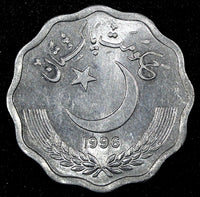 PAKISTAN Aluminum 1996 10 Paisa Lahore Mint UNC /BU KM# 53 (26 718)