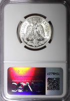 Mexico ESTADOS UNIDOS Silver 1944 M 50 Centavos NGC MS67 GEM BU KM# 447 (047)