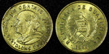 Guatemala Bartolome de las Casas Brass 1988 1 Centavo UNC KM# 275.3  (24 623)