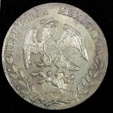 MEXICO Silver 1897 CN AM 8 Reales Culiacan Mint Luster aUNC/UNC KM# 377.3 (279)