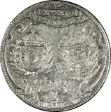 BRAZIL Silver 1922 2000 Reis Independence Centennial 1 YEAR TYPE KM# 523 (129)