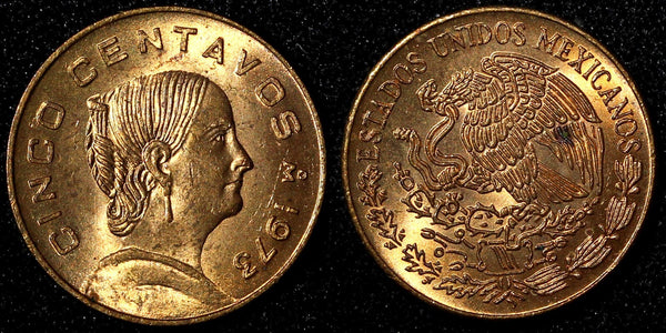 Mexico  1973 5 Centavos Josefa Ortiz de Domínguez UNC KM# 427 (27 421)