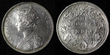 India-British Victoria Silver 1875 (B) Rupee HIGH GRADE  KM# 473.2 (28 295)