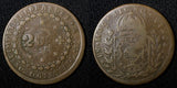 BRAZIL Pedro I 1824 R 20 Reis KM# 436.1 Countermark on 40 Reis KM#363.1 (492)