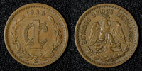 Mexico ESTADOS UNIDOS MEXICANOS Bronze 1933 Mo  1 Centavo KM# 415 (27 880)