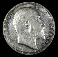 India-British Edward VII Silver 1904 Rupee Silver (.917) 30.6 mm KM# 508 (338)