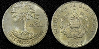 GUATEMALA Copper-Nickel  1965  5 Centavos Guatemala City Mint KM# 266.1 (24 687)