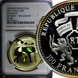 TOGO Silver plated 2011 100 Francs Elephant  NGC PL69 TOP GRADED KM# 116 (012)