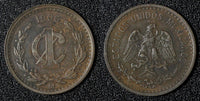 Mexico ESTADOS UNIDOS MEXICANOS Bronze 1906 1 Centavo Wide date KM# 415 (876)