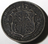 GREAT BRITAIN George V Silver-0.925 Brooch ,Pin 1915 1/2 Crown KM# 818.1 14.93g.