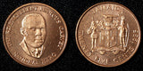 Jamaica 1995 25 Cents Marcus Garvey 1st Year UNC KM# 167 Random Pick (1 Coin)(5)