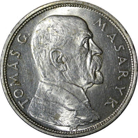 Czechoslovakia Silver 1928 10 Korun 10th Anniver of Independence UNC KM# 12 (34)
