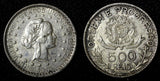 BRAZIL Silver 1913 A  500 Reis 1 Year Type aUNC KM# 512 (27 457)