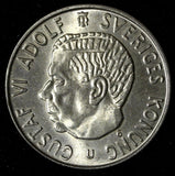 SWEDEN Gustaf VI Adolf Silver 1964 U 2 Kronor  UNC KM# 827 (28 713)