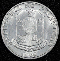 Philippines Aluminum 1969 1 Sentimo Lapulapu KM# 196 (27 045)