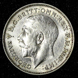 Great Britain George V Silver 1911 3 Pence 1st Year for Type UNC KM# 813 (126)