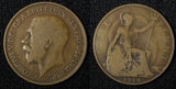 Great Britain George V Bronze 1914 1 Penny KM# 810 (28 940)