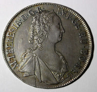 AUSTRIA Maria Theresia Silver 1763 Hall Thaler aUNC Nice Toned KM# 1742 (866)