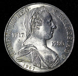 Austria Maria Theresia Silver 1967 25 Schilling UNC KM# 2901 (28 602)