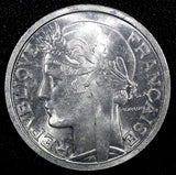 FRANCE Aluminum 1948 2 Francs 27 mm UNC KM# 886a.1  (24 167)